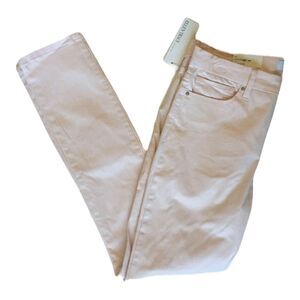 Ellen Tracy Denim Womens The Newport High Rise Skinny Sz 4 Powder Pink NWT